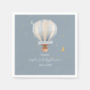 A Little Explorer Hot Air Balloon  Napkin