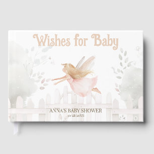 A Little Fairy is on the way Baby Shower Guest Book