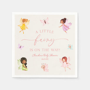 A Little Fairy Is On The Way! Baby Shower Napkin