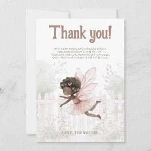 "A Little Fairy is on the Way" Baby Shower Thank You Card