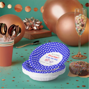 A Little Firecracker Is On The Way Paper Plate