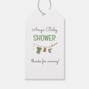 A Little Fisherman Baby Shower Gift Tags