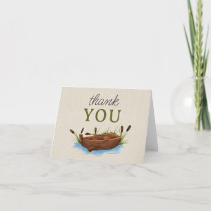 A Little Fisherman Baby Shower Thank You Card