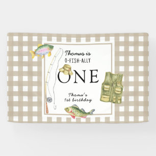 A little Fisherman Birthday Party Banner