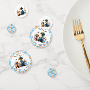 A Little Fisherman   Cute Boy's Baby Shower Confetti