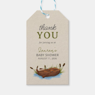 A Little Fisherman Thank You Script Baby Shower Gift Tags