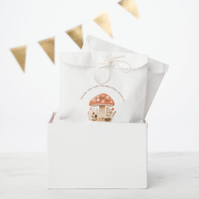 A Little Fun Guy Mushroom Baby Shower  Favour Bag (Party)