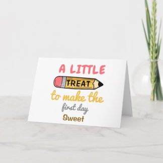  a little funny back to school student card
