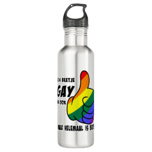 A little gay is OK, but it's better 710 Ml Water Bottle