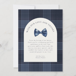 A Little Gentleman is On His Way Baby Shower Thank You Card