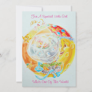 A little girls birthday card