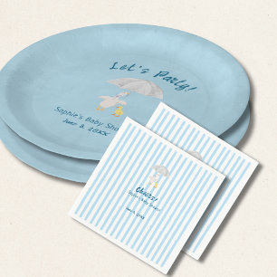 A Little Goose Is On The Way Storybook Baby Shower Napkin