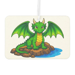 A little green dragon air freshener