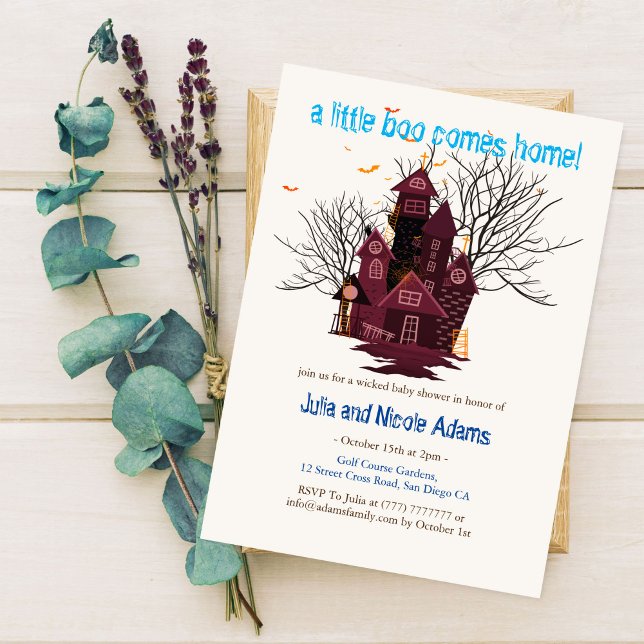 A little Halloween Home Coming baby shower  Invitation (Creator Uploaded)