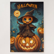 A little Halloween scarecrow