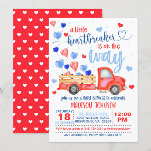 A Little Heartbreaker is On the Way Invitation