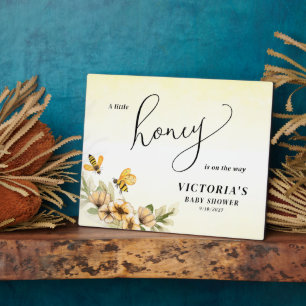 A little honey bee Baby Shower Plaque