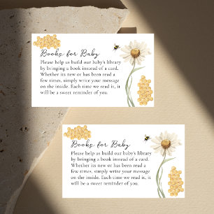 A Little Honey Bee Books For Baby Shower Request Enclosure Card