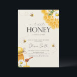 A Little Honey Bee Honeycomb Baby Shower Invitation<br><div class="desc">A Little Honey Baby Shower Invitation Gender Neutral Honey Bee Baby Shower Invite.</div>