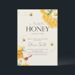 A Little Honey Bee Honeycomb Baby Shower Invitation<br><div class="desc">A Little Honey Baby Shower Invitation Gender Neutral Honey Bee Baby Shower Invite.</div>
