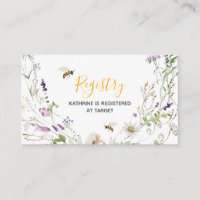 A Little Honey Bee Wildflower Baby Shower Registry