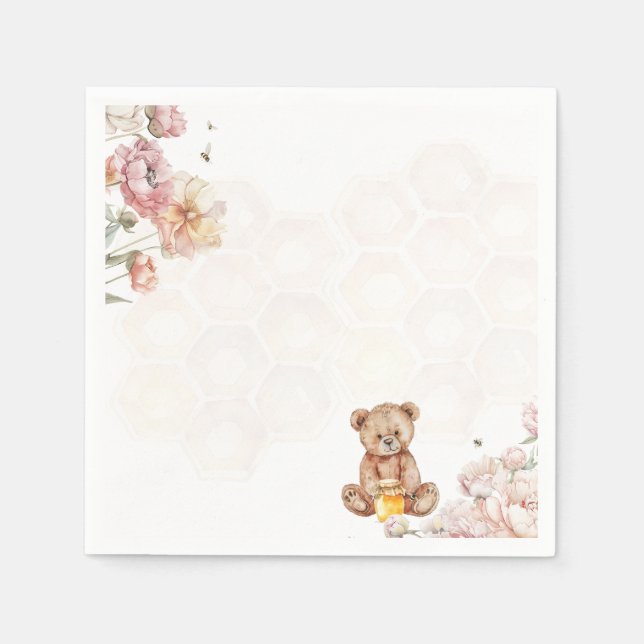 A Little Honey is on the Way Napkins (Front)