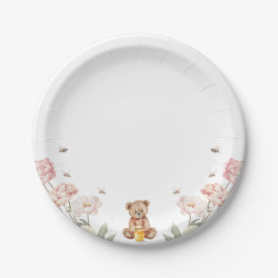 A Little Honey is on the Way Paper Plates