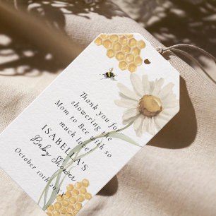 A Little Honey On The Way Personalized Baby Shower Gift Tags