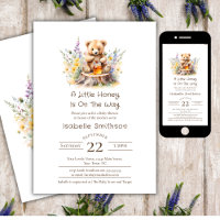 A little Honey On The Way Teddy Bear Baby Shower 