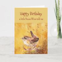 A Little House Wren Personality Birthday Fun Bird