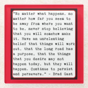 A Little Inspiration Glass Coaster
