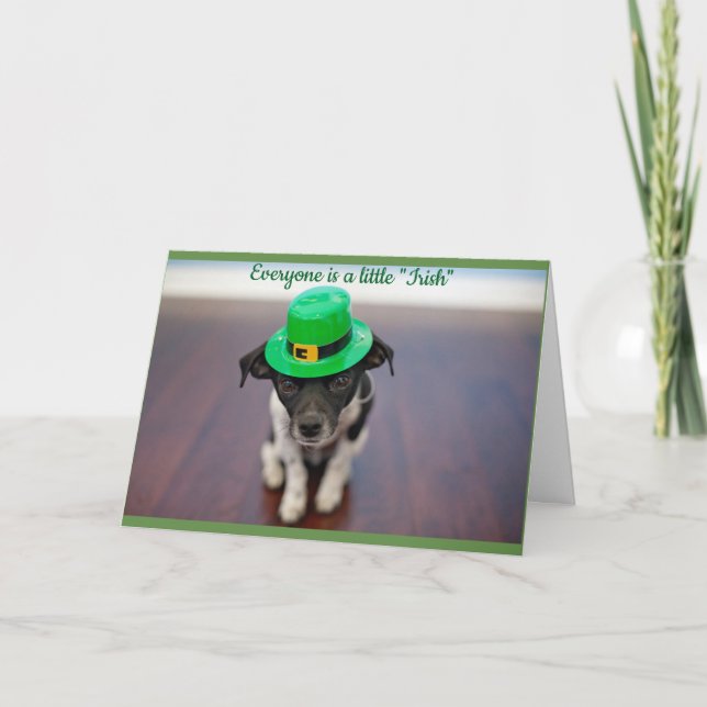 A Little Irish Pup Card (Front)