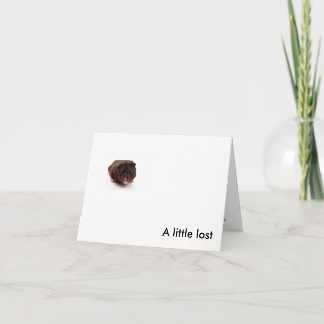 "A Little Lost" Card (Front)