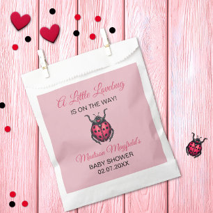 A Little Love Bug Is On The Way Ladybug Favour Bag