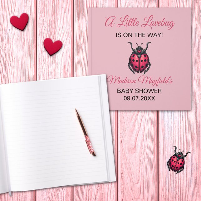 A Little Love Bug Is On The Way Ladybug Guest Book (Creator Uploaded)
