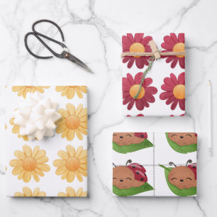 A Little Love Bug Wrapping Paper Sheet