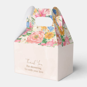 A little love in a jar butterfly baby shower favor box