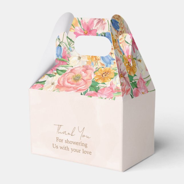 A little love in a jar butterfly baby shower favor box (Front Side)
