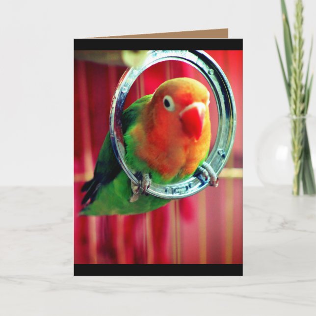 A Little Lovebird Card (Front)