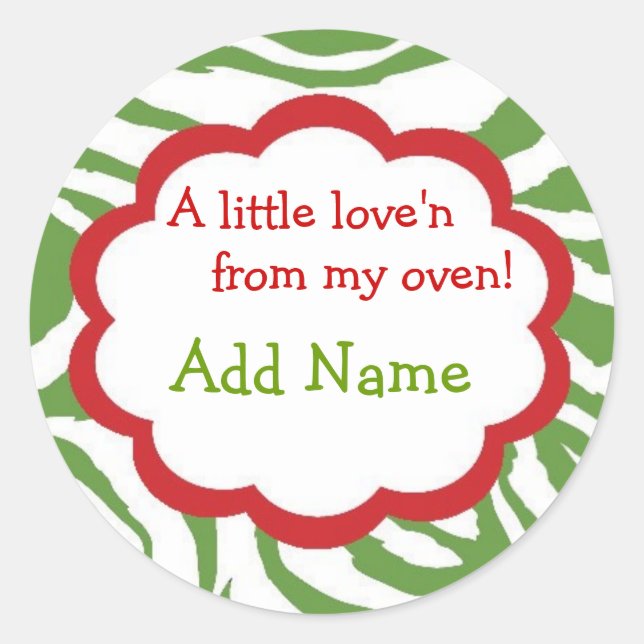 A little love'n Personalized Christmas Stickers (Front)