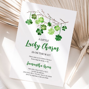 A Little Lucky Charm Baby Shower Invitation