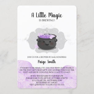 A Little Magic Is Brewing Baby Shower By Mail Invitation
