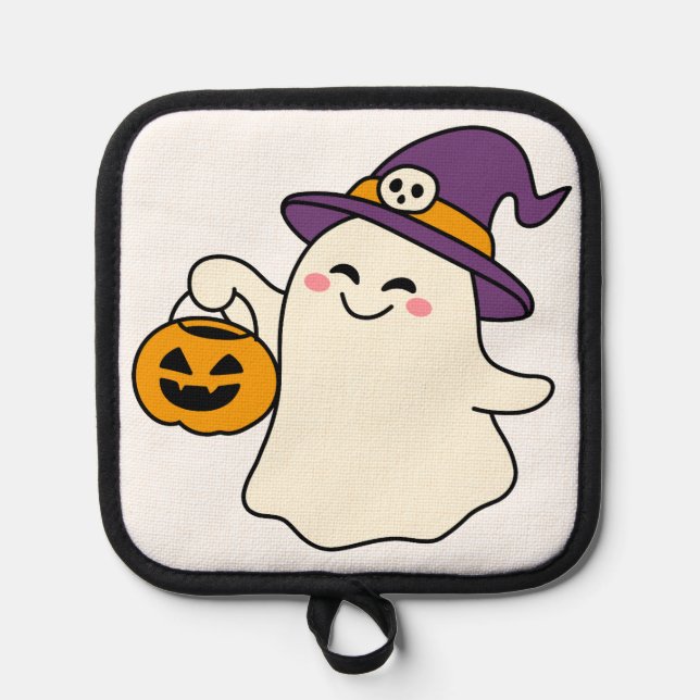 A Little Magic Makes Every Halloween More Memorabl Pot Holder (Front)