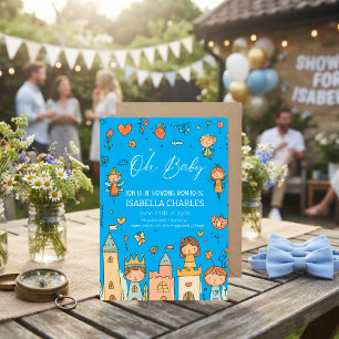 A Little Man Is on His Way Invitation