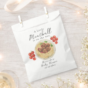 A little Meatball is on the way Baby Shower Favour Bag