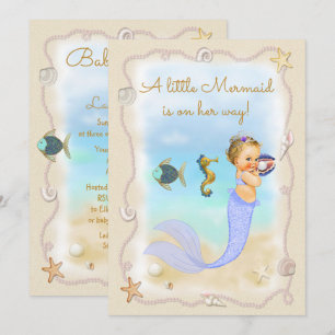 A Little Mermaid is on Her Way! Invitation