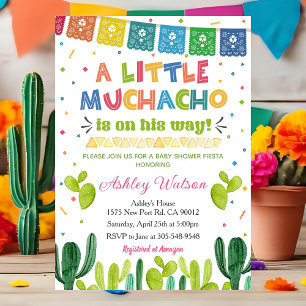 A Little Muchacho Fiesta Baby Shower Invitation