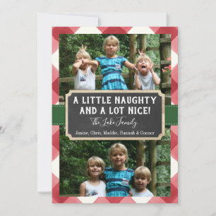 A little naught and a lot nice photo holiday card