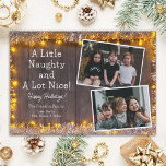 A Little Naughty and A lot Nice Funny Photo Holiday Card<br><div class="desc">My A Little Naughty and A lot Nice Funny Photo Holiday Card is the perfect way to stay connected this holiday season. 
Photo by Nathan Dumlao on Unsplash</div>