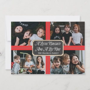 A Little Naughty and A lot Nice Photo Holiday Card
